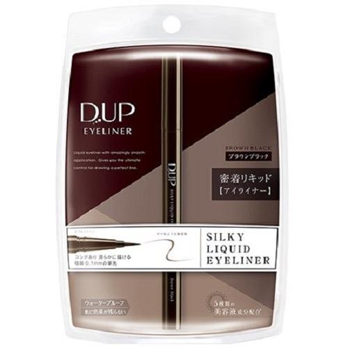 D-UP Silky Liquid Eyeliner WP Brown BlacK - Harajuku Culture Japan - Japanease Products Store Beauty and Stationery