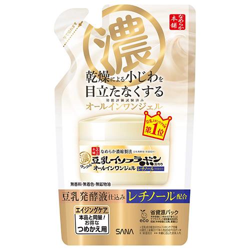 Sana Nameraka Honpo Soy Milk Isoflavone Wrinkle Gel Cream N 100g - Refill - Harajuku Culture Japan - Japanease Products Store Beauty and Stationery