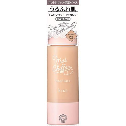 Isehan Kiss Matte Chiffon UV Moist Base SPF26 PA++ - 02 Natural - Harajuku Culture Japan - Japanease Products Store Beauty and Stationery