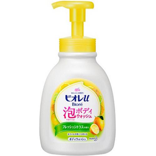 Biore U Bubble Body Wash 600ml - Fresh Citrus Scent - Harajuku Culture Japan - Japanease Products Store Beauty and Stationery