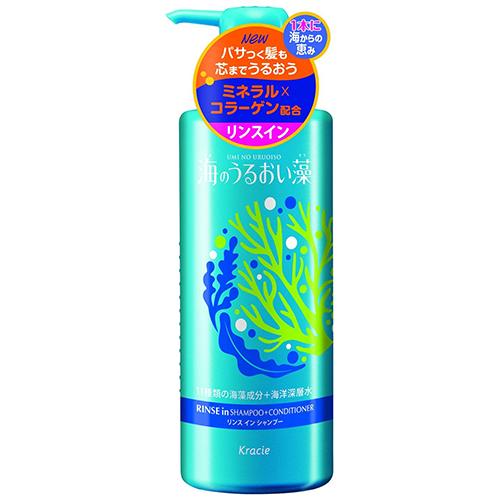 Kracie Umino Uruoisou Moisture Care Rinse In Shampoo - 520ml - Harajuku Culture Japan - Japanease Products Store Beauty and Stationery