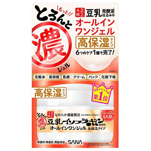 Sana Nameraka Honpo Soy Milk Isoflavone Enrich Moist Gel - 100g - Harajuku Culture Japan - Japanease Products Store Beauty and Stationery