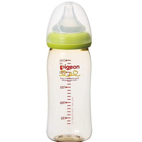 Pigeon Baby Bottle Plastic - 240ml - Light Green - Harajuku Culture Japan - Japanease Products Store Beauty and Stationery