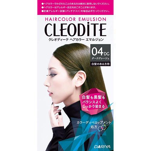 Cleodite Hair Color Emulsion For Those With Gray Hair - 04 DG Dark Gray - Harajuku Culture Japan - Japanease Products Store Beauty and Stationery