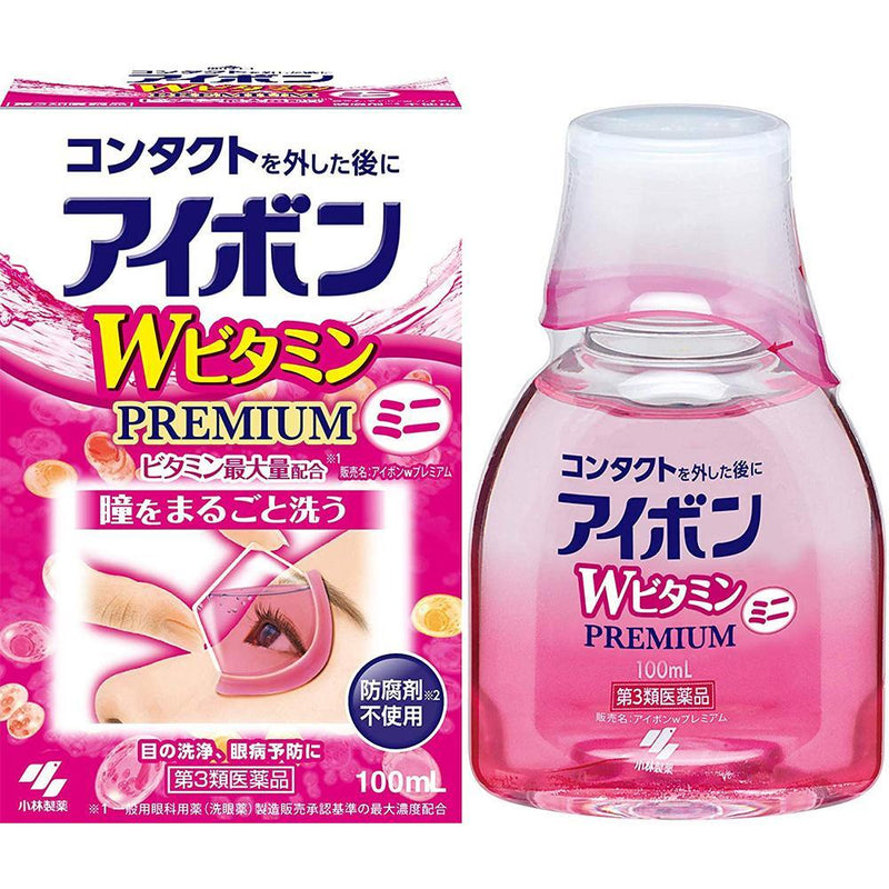 Kobayashi Pharmaceutical Eye Wash Eyebon 100ml - W Vitamin - Harajuku Culture Japan - Japanease Products Store Beauty and Stationery