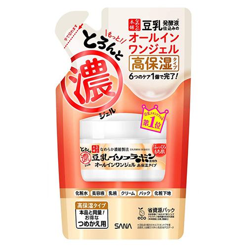 Sana Nameraka Honpo Soy Milk Isoflavone Enrich Moist Gel - 100g - Refill - Harajuku Culture Japan - Japanease Products Store Beauty and Stationery