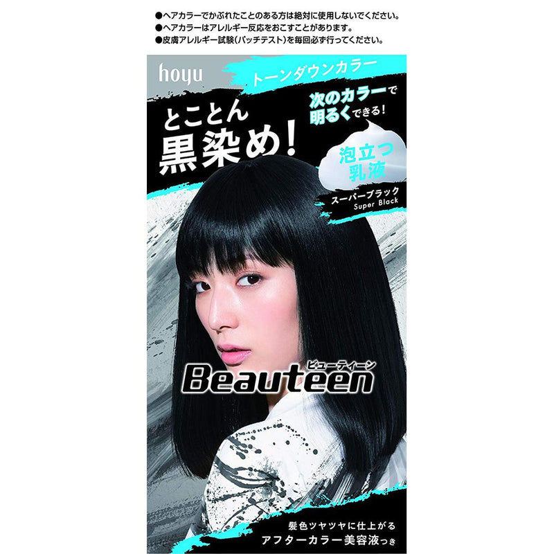 Hoyu Beauteen Tone Down Hair Color - Super Black - Harajuku Culture Japan - Japanease Products Store Beauty and Stationery