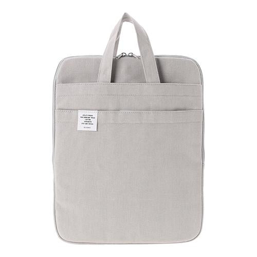 Delfonics Stationery Inner Carrying Case Bag In Bag A4 - Vertical - Light Gray - Harajuku Culture Japan - Japanease Products Store Beauty and Stationery