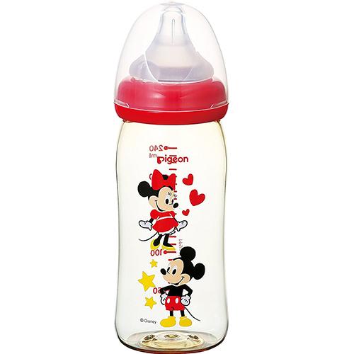 Pigeon Baby Bottle Plastic - 240ml - Mickey - Harajuku Culture Japan - Japanease Products Store Beauty and Stationery