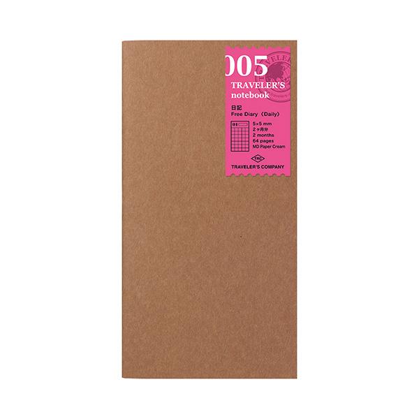 Midori Traveler's Note Book Regular Size Refill 005 - Free Diary - Harajuku Culture Japan - Japanease Products Store Beauty and Stationery