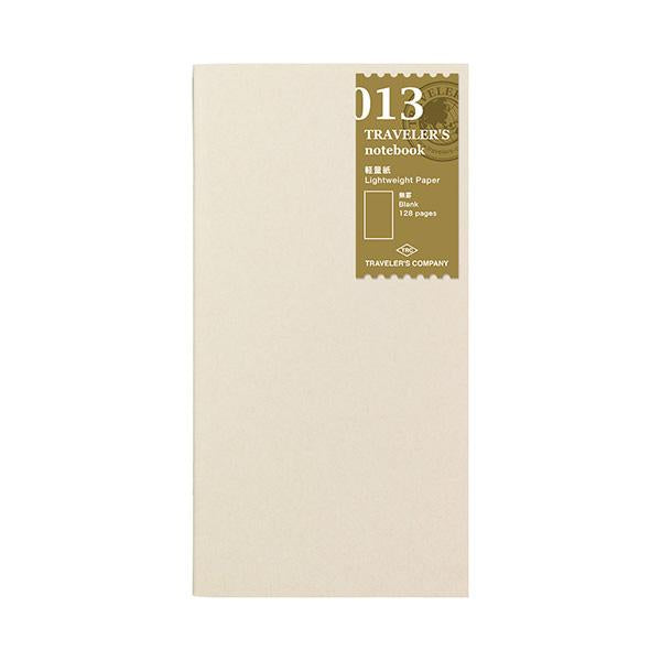 Midori Traveler's Note Book Regular Size Refill 013 - Lightweight Paper Notebook - Harajuku Culture Japan - Japanease Products Store Beauty and Stationery