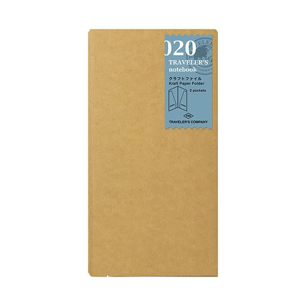 Midori Traveler's Note Book Regular Size Refill 020 - Kraft Paper Folder - Harajuku Culture Japan - Japanease Products Store Beauty and Stationery