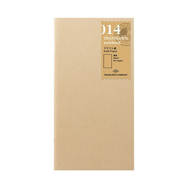 Midori Traveler's Note Book Regular Size Refill 014 - Kraft Paper Notebook - Harajuku Culture Japan - Japanease Products Store Beauty and Stationery