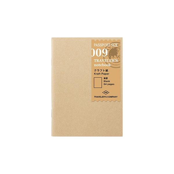 Midori Traveler's Note Book Passport Size Refill 009 - Kraft Paper Notebook - Harajuku Culture Japan - Japanease Products Store Beauty and Stationery