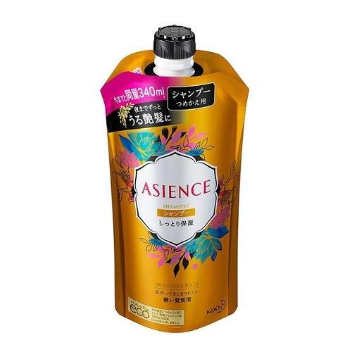 Asience Shampoo Moist 340ml - Refill - Harajuku Culture Japan - Japanease Products Store Beauty and Stationery