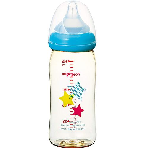 Pigeon Baby Bottle Plastic - 240ml - Star Pattern - Harajuku Culture Japan - Japanease Products Store Beauty and Stationery