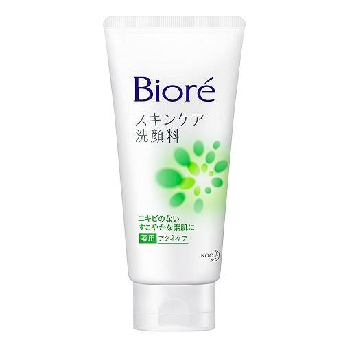 Biore Facial Washing Foam Medicated Acne Care - 130g - Harajuku Culture Japan - Japanease Products Store Beauty and Stationery