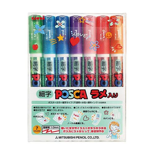 Uni Posca Fine With Lame Water Felt Pen - Harajuku Culture Japan - Japanease Products Store Beauty and Stationery