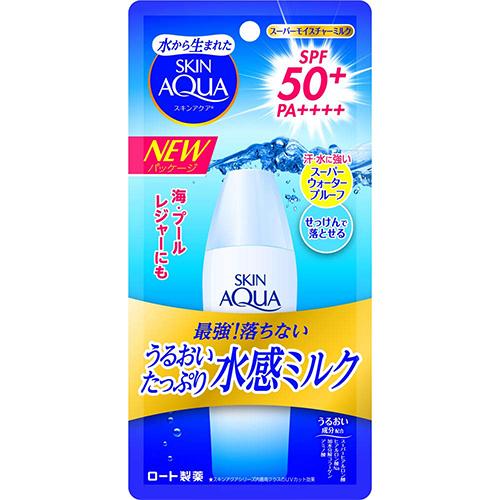 Skin Aqua Rohto Newer Model Super Moisture Milk 40ml - SPF50+/PA++++ - Harajuku Culture Japan - Japanease Products Store Beauty and Stationery