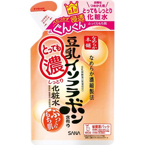 Sana Nameraka Honpo Soy Milk Isoflavone Face Lotion - 180ml - Super Moist - Refill - Harajuku Culture Japan - Japanease Products Store Beauty and Stationery