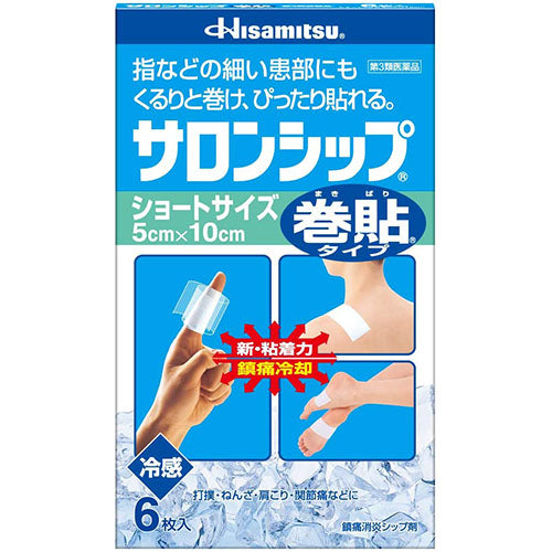 Hisamitsu Salonship Pain Relief Roll Pasting Type Cool 6pcs