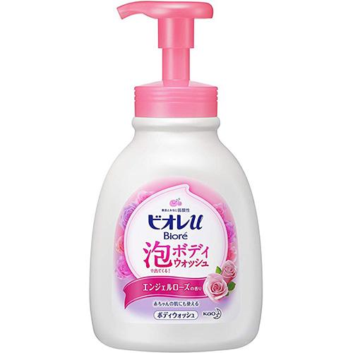 Kao Biore U Body Wash Comes Out With Foam 600ml - Rose - Harajuku Culture Japan - Japanease Products Store Beauty and Stationery