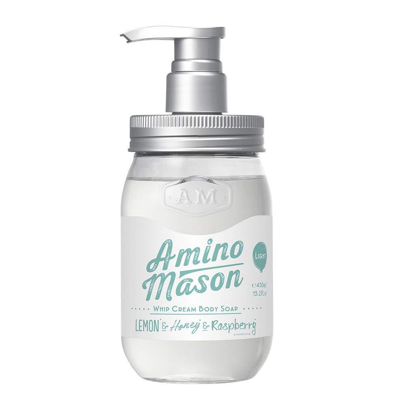 Stella Seed Amino Mason Whip Cream Body Soap 450ml - Light - Harajuku Culture Japan - Japanease Products Store Beauty and Stationery