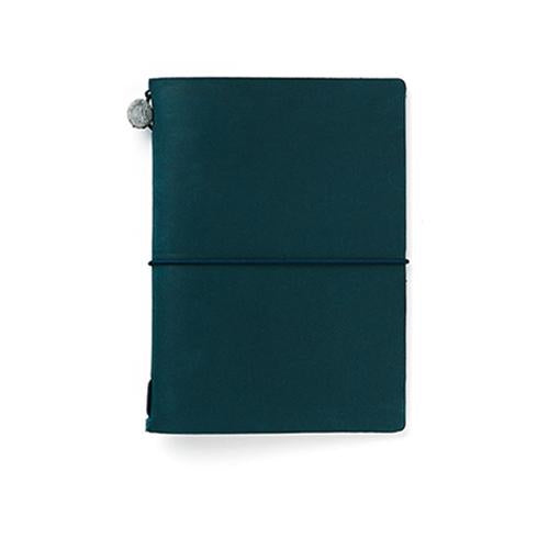 Midori Traveler's Note Book Starter Kit - Passport Size - Blue Leather - Harajuku Culture Japan - Japanease Products Store Beauty and Stationery