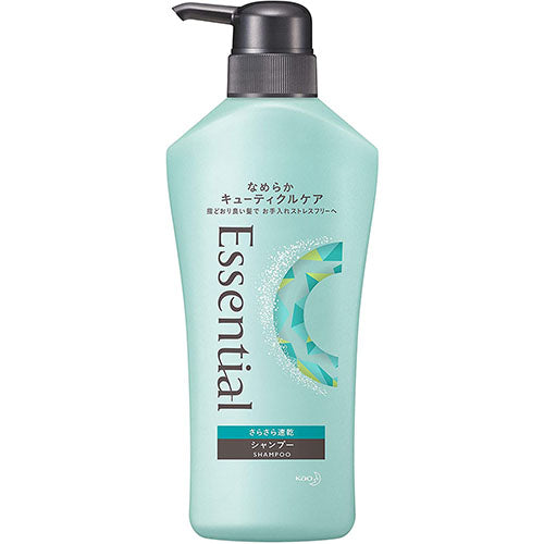 Kao Essential Smart Blow Dry Cuticle Care Shampoo 480ml - Aqua Floral