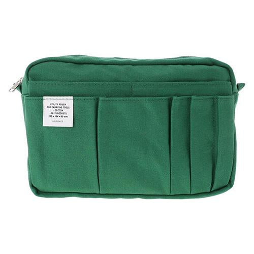 Delfonics Stationery Inner Carrying Case Bag In Bag M - Green - Harajuku Culture Japan - Japanease Products Store Beauty and Stationery