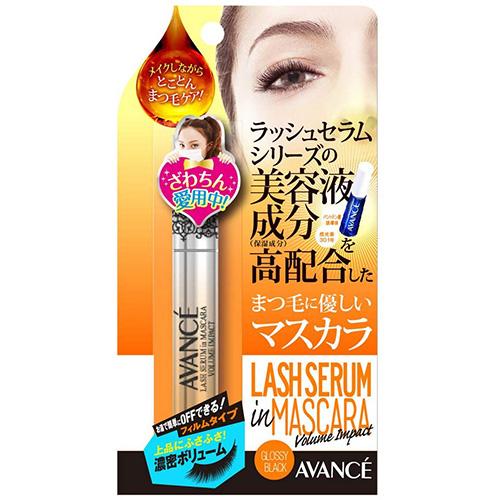 Avance Rush Serum In Mascara Volume Impact - Glossy Black - Harajuku Culture Japan - Japanease Products Store Beauty and Stationery