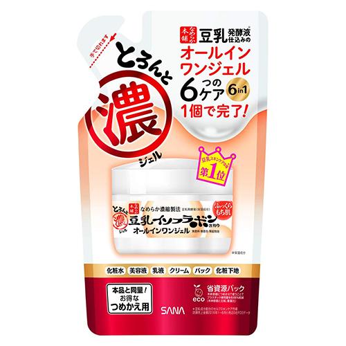 Sana Nameraka Honpo Soy Milk Isoflavone Rich Moist Gel - 100g - Refill - Harajuku Culture Japan - Japanease Products Store Beauty and Stationery