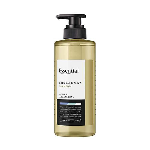 Kao Essential Free & Easy Shampoo 400ml - Pure Apple & Aqua Floral - Harajuku Culture Japan - Japanease Products Store Beauty and Stationery