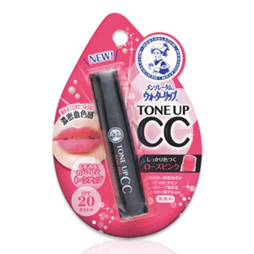 Rohto Mentholatum Water Lip Tone Up CC 4.5g SPF20PA++ - Rose Pink - Harajuku Culture Japan - Japanease Products Store Beauty and Stationery