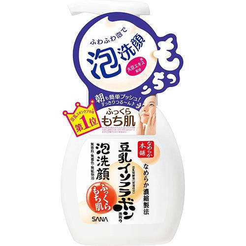 Sana Nameraka Honpo Soy Milk Isoflavone Whip Face Wash - 200ml - Harajuku Culture Japan - Japanease Products Store Beauty and Stationery