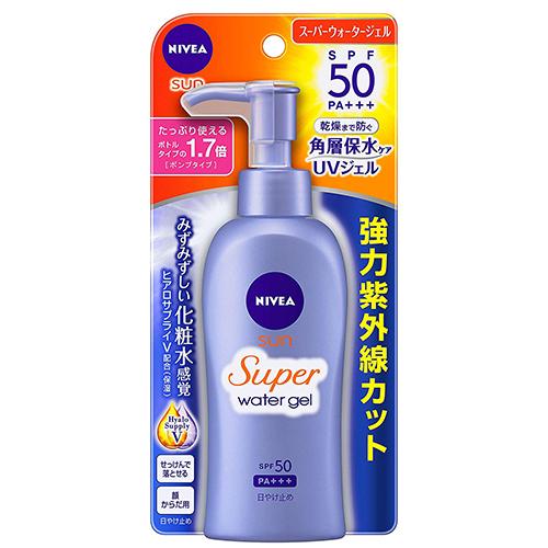 Nivea Sun Protect Super Water Gel Pump SPF 50/PA+++ 140ml - Harajuku Culture Japan - Japanease Products Store Beauty and Stationery