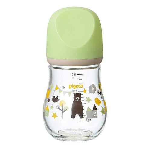 Pigeon Baby Bottle Heat Resistance Glass - Bear - 160ml - Since Newborn - Harajuku Culture Japan - Japanease Products Store Beauty and Stationery