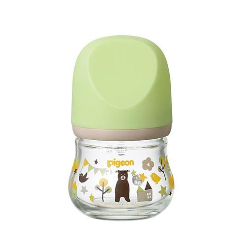 Pigeon Baby Bottle Heat Resistance Glass - Bear - 80ml - Since Newborn - Harajuku Culture Japan - Japanease Products Store Beauty and Stationery