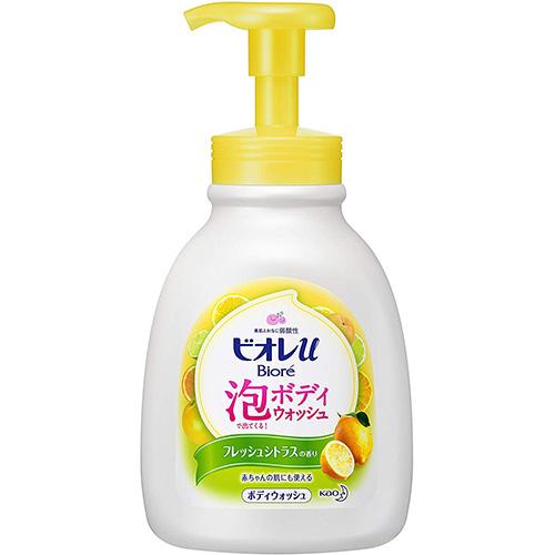 Kao Biore U Body Wash Comes Out With Foam 600ml - Citrus - Harajuku Culture Japan - Japanease Products Store Beauty and Stationery