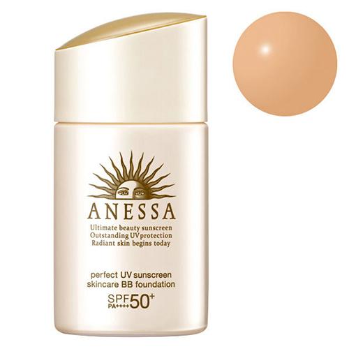 Shiseido Anessa Perfect UV Skin Care BB Foundation SPF50+/PA++++ 25ml - Natural Beige - Harajuku Culture Japan - Japanease Products Store Beauty and Stationery