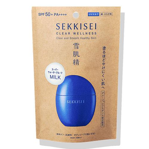 Sekkisei Clear Wellness UV Defense Milk SPF50+/ PA++++ 50ml - Harajuku Culture Japan - Japanease Products Store Beauty and Stationery