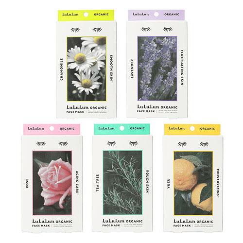 Lululun Organic Face Mask 5pcs - Rose - Harajuku Culture Japan - Japanease Products Store Beauty and Stationery