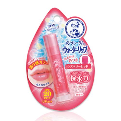 Rohto Mentholatum Water Lip 4.5g SPF20PA++ - Raspberry Red - Harajuku Culture Japan - Japanease Products Store Beauty and Stationery