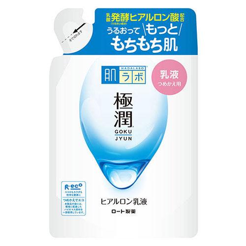 Rohto Hadalabo Gokujun  Hyaluronic Acid Skin Milky Lotion 140ml - Refill - Harajuku Culture Japan - Japanease Products Store Beauty and Stationery