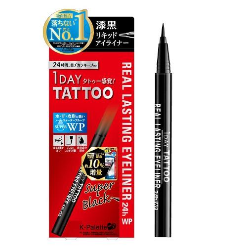 K-Palette Real Lasting Eyeliner 24h WP New Version - Super Black - Harajuku Culture Japan - Japanease Products Store Beauty and Stationery