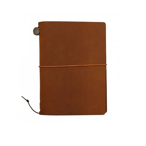 Midori Traveler's Note Book Starter Kit - Passport Size - Camel Leather - Harajuku Culture Japan - Japanease Products Store Beauty and Stationery