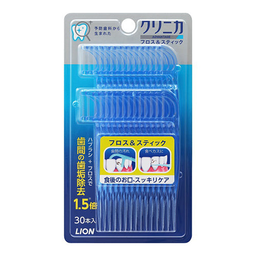 Tooth Care Lion Clinica Dental Floss & Stick - 30pieces