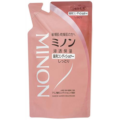 Minon Medicated Hair Conditioner - 380ml - Refill - Harajuku Culture Japan - Japanease Products Store Beauty and Stationery