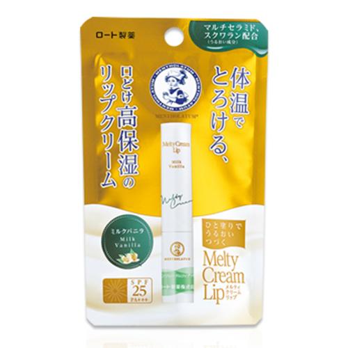 Rohto Mentholatum Melty Cream Lip 2.4g SPF25PA+++ - Milk Vanilla - Harajuku Culture Japan - Japanease Products Store Beauty and Stationery