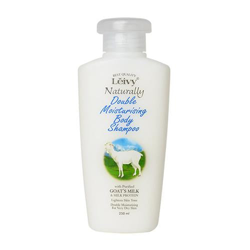 Leivy Naturally Doble Moistursing Body Shampoo 250ml - Goat's Milk & Milk Protein - Harajuku Culture Japan - Japanease Products Store Beauty and Stationery